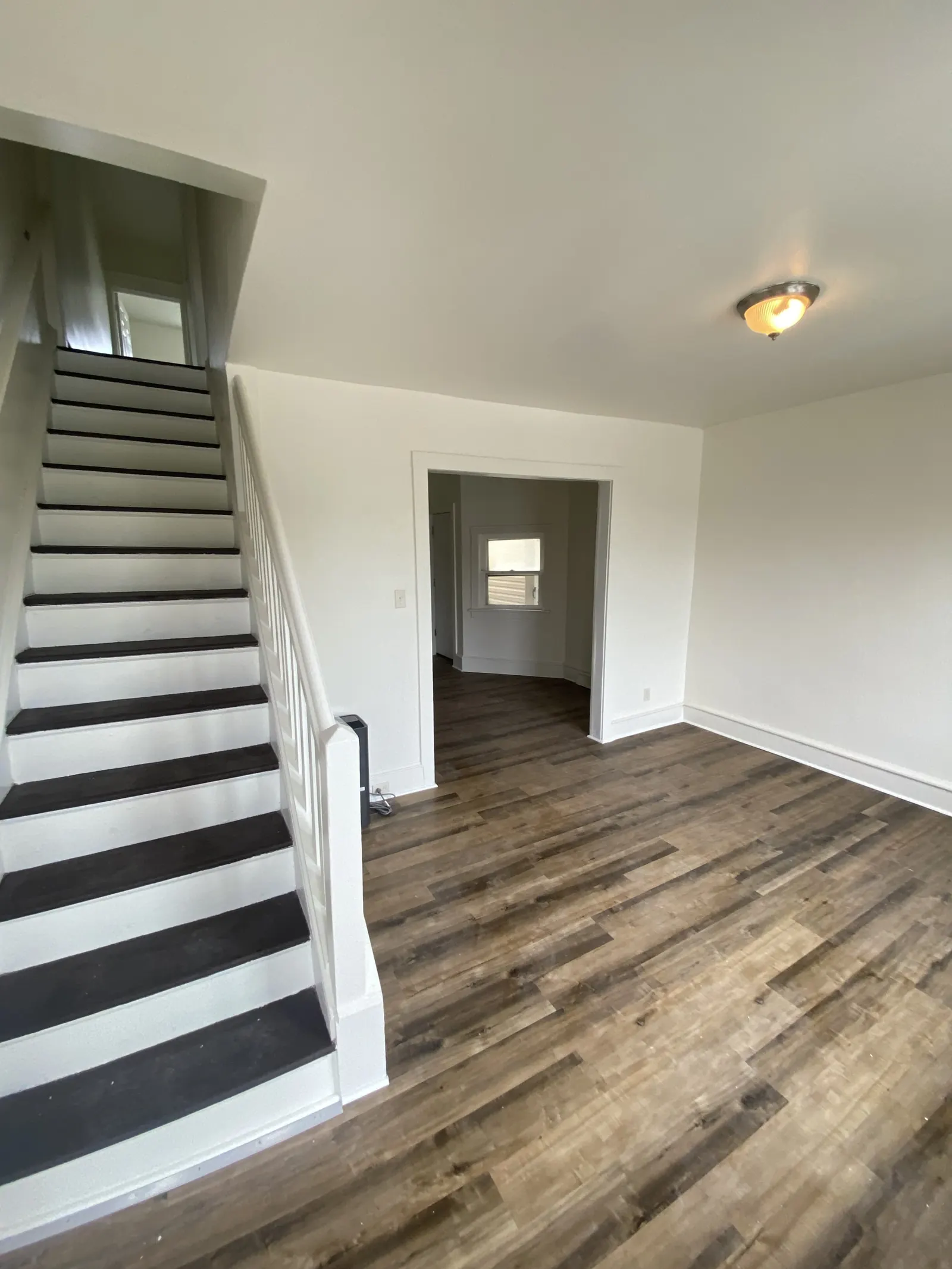The same entry and stairs after